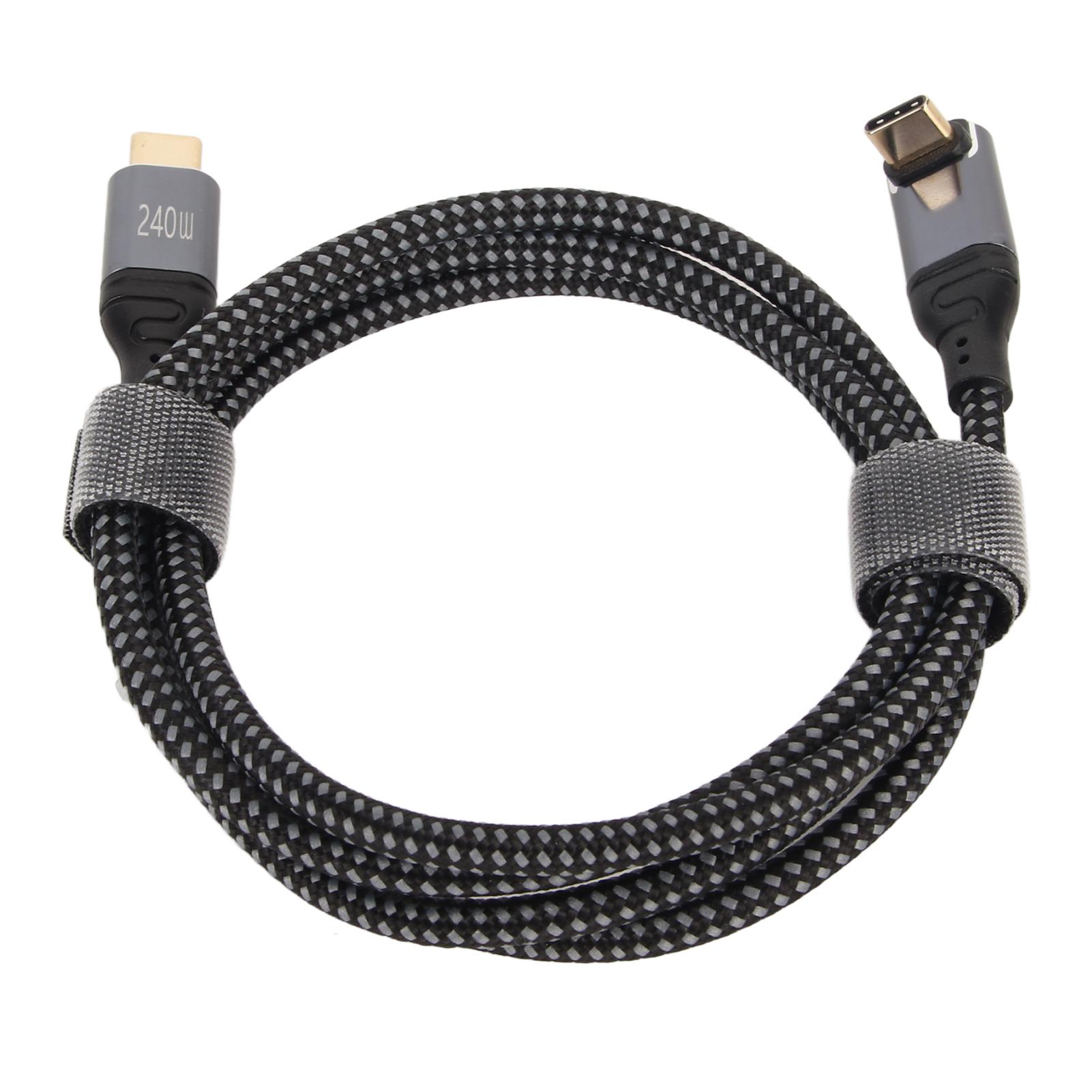 

Кабель передачи данных Type C-Type C 240 Вт PD3.1 для быстрой зарядки мобильных планшетов и ноутбуков 100 см 100CM