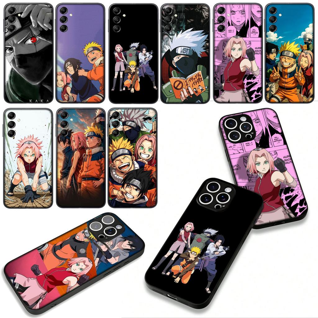 Sasuke Haruno Sakura Narutos Kakashi Case for Samsung Galaxy A36 A17 A26 A07 A35 A54 A53 A13 A33 A34 S8 S9 S20 S21 FE S10 Plus