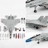 Fighter Model Kit with Display Stand 1:72 Scale CarrierBased Detailed Toy for Aviation