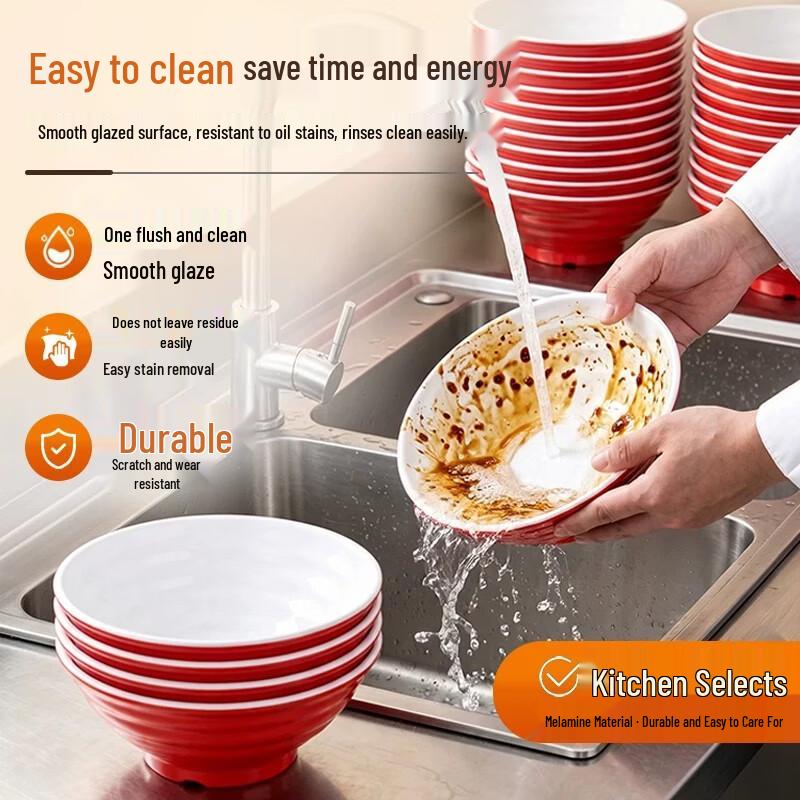 Gannian Melamine Commercial Soup/Noodle Bowl
