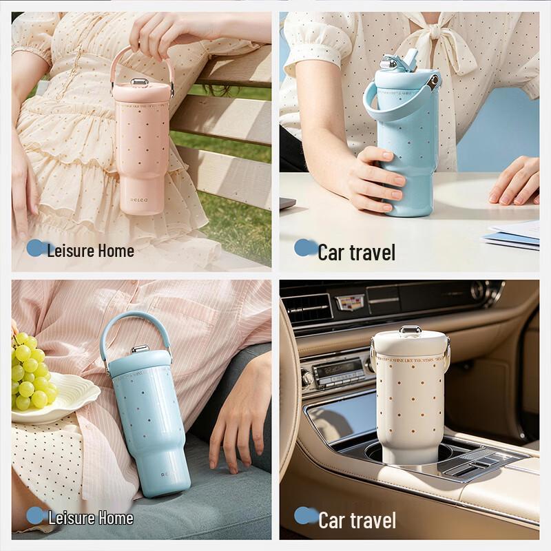 RELEA 316L Stainless Steel Insulated Straw Water Bottle