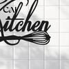 Modern Nordic Kitchen Decor Minimalist Wall Stickers, Waterproof PVC Decals with Handwritten Chef Hat Creative And Egg Beater Design, Removable