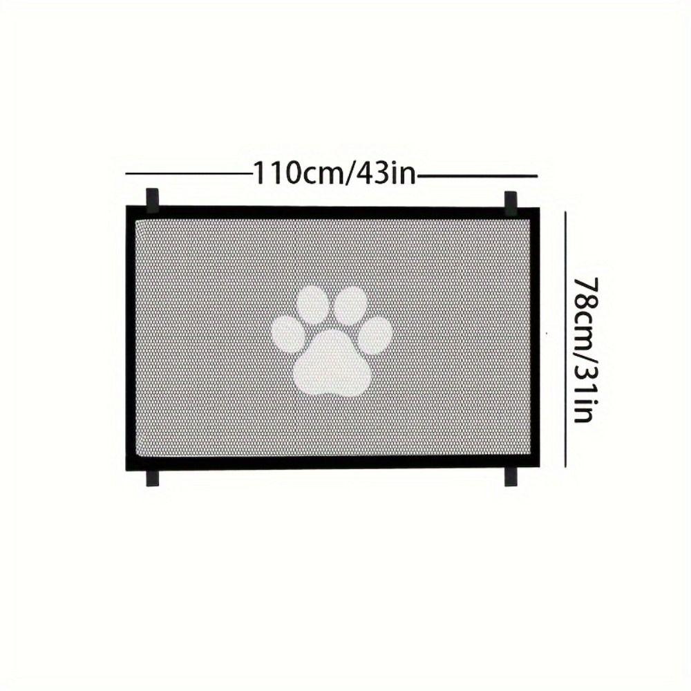 

No-punch Dog Fence Isolation Gate Mesh Portable Pet Isolated Network Pet Isolated Mesh Barrier black-B-S