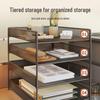 Multi-Functional Metal Document Rack - Large Capacity Office Storage Organizer