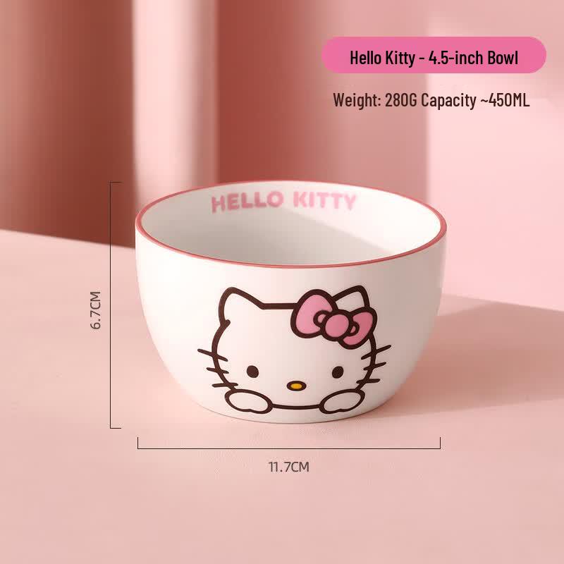 Sanrio Hello Kitty Ceramic Rice & Soup Bowl 4.5 inch