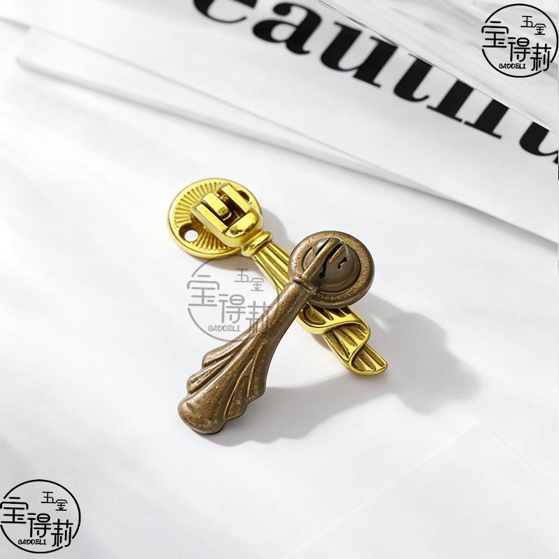 Vintage European Zinc Alloy Drawer Pull Handle for Wardrobes and Cabinets