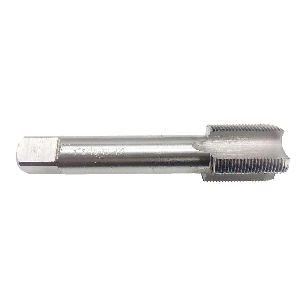 1 3/16-16 Hand Thread Tap Tool RH Right Hand High Speed Steel 1 3/16"-16 Tap RH Straight HSS Fluted 1-3/16-16 Tapping Machine