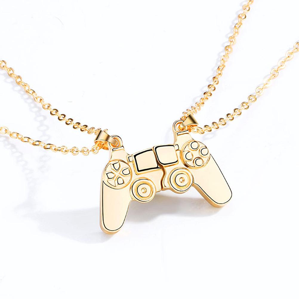 Fashion Game Controller Couple Necklace Magnetic Matching Necklace for Couples Best Friends Friendship Necklace