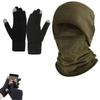 Outdoor Cycling Face Balaclava Scarf Gloves Winter Fleece Hat Sports Anti Cold Warm Neck Cover Skating Running Hiking Scarves