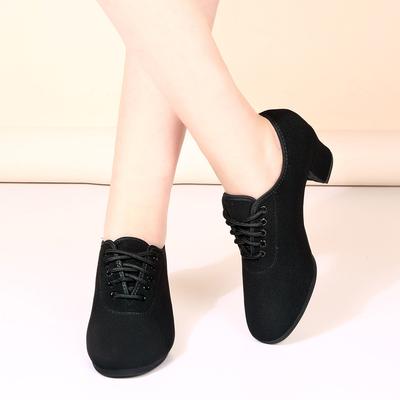 Zapatos de baile latino para mujer tacones medios y altos zapatos de baile social suelas blandas zapatos para el cuerpo del profesor zapatos de baile cuadrado clase de entrenamiento grupo