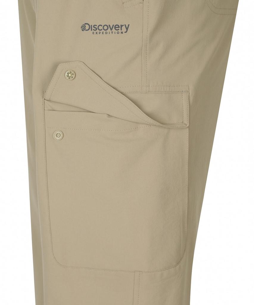 DISCOVERY EXPEDITION Men'S Prevona Woven Training Loose Tapered Cargo Pants (Beige)