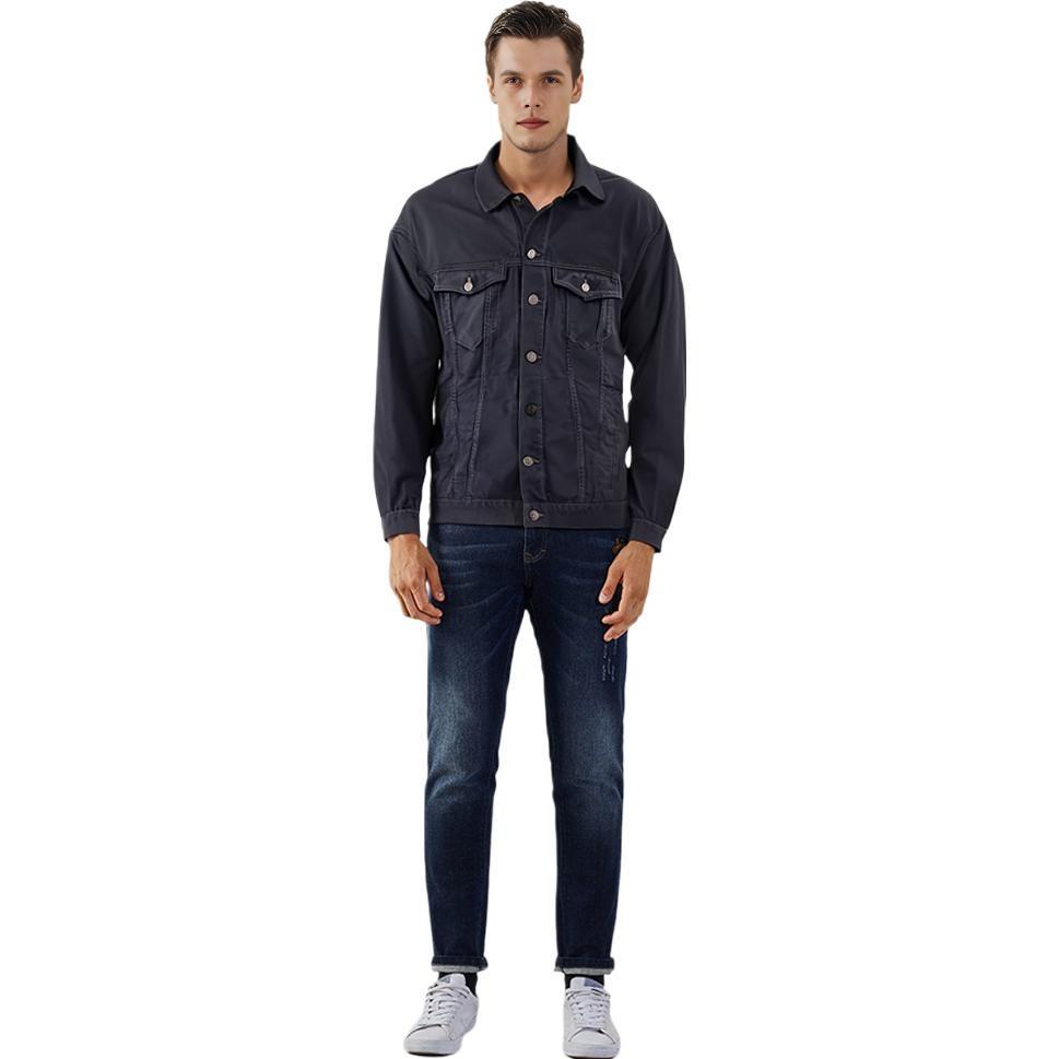 Balenciaga FW22 Denim Jacket Regular Fit Men's Black 732230TNW541129