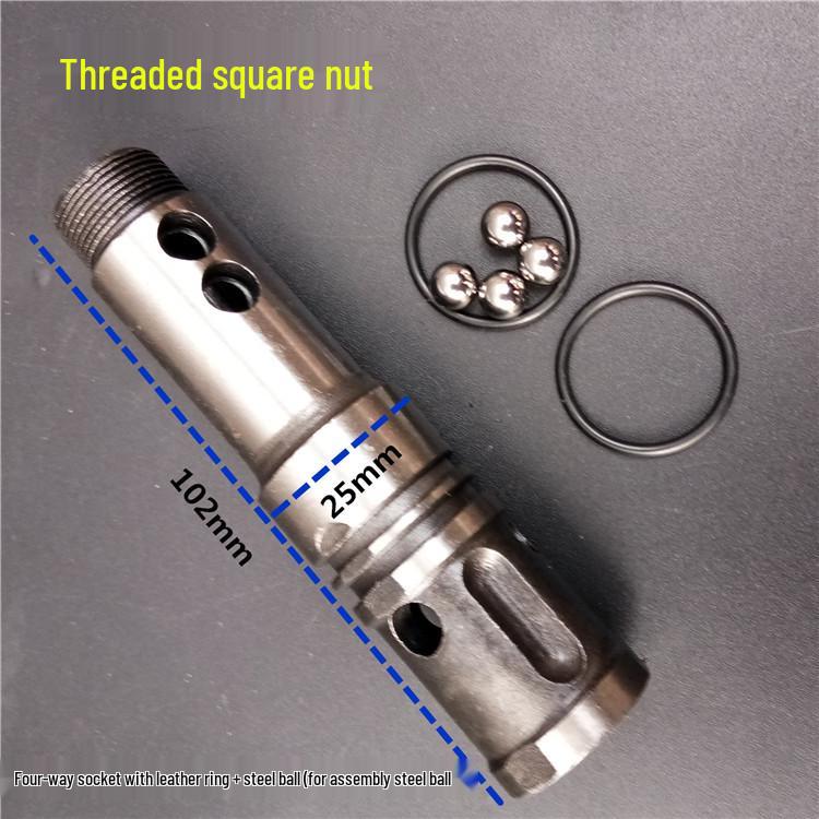 26-Piece Electric Hammer Impact Drill Accessory Set with Square Sleeve, Liner, and O-Ring Adapter