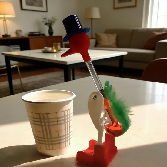 Trinkwasser Vogelspielzeug Physik Wissenschaft Lernen Perpetuum Mobile Wackelvogel Pädagogisches Scherzspielzeug Haus Büro Schreibtisch Dekoration
