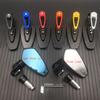 1pair Motorcycle Aluminum 7/8" 22mm Bar End Side Rearview Mirror Universal Motorbike Bike Handlebar Rear View Mirrors Universal