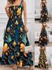 Spring/Summer 2025 Women's Elegant Fashion Print Vest Dress for Europe and America