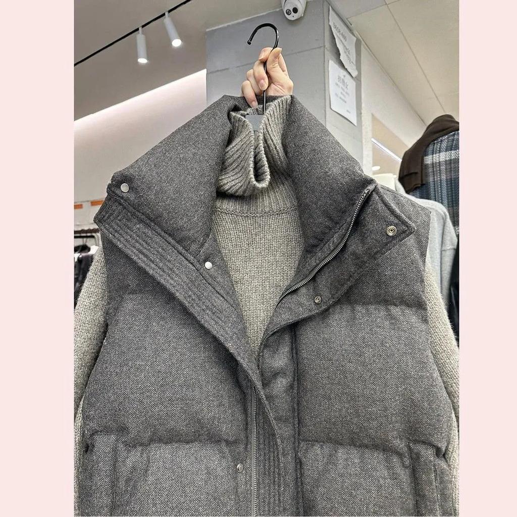 Korea Chic Streetwear Personalizovaná vesta Krátké parky Ležérní Elegantní kabát Pokročilá High Street Móda Univerzální Dámská bunda
