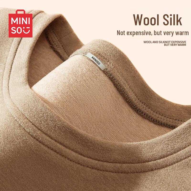 MINISO Men's Warm Silk Wool Base Layer Top