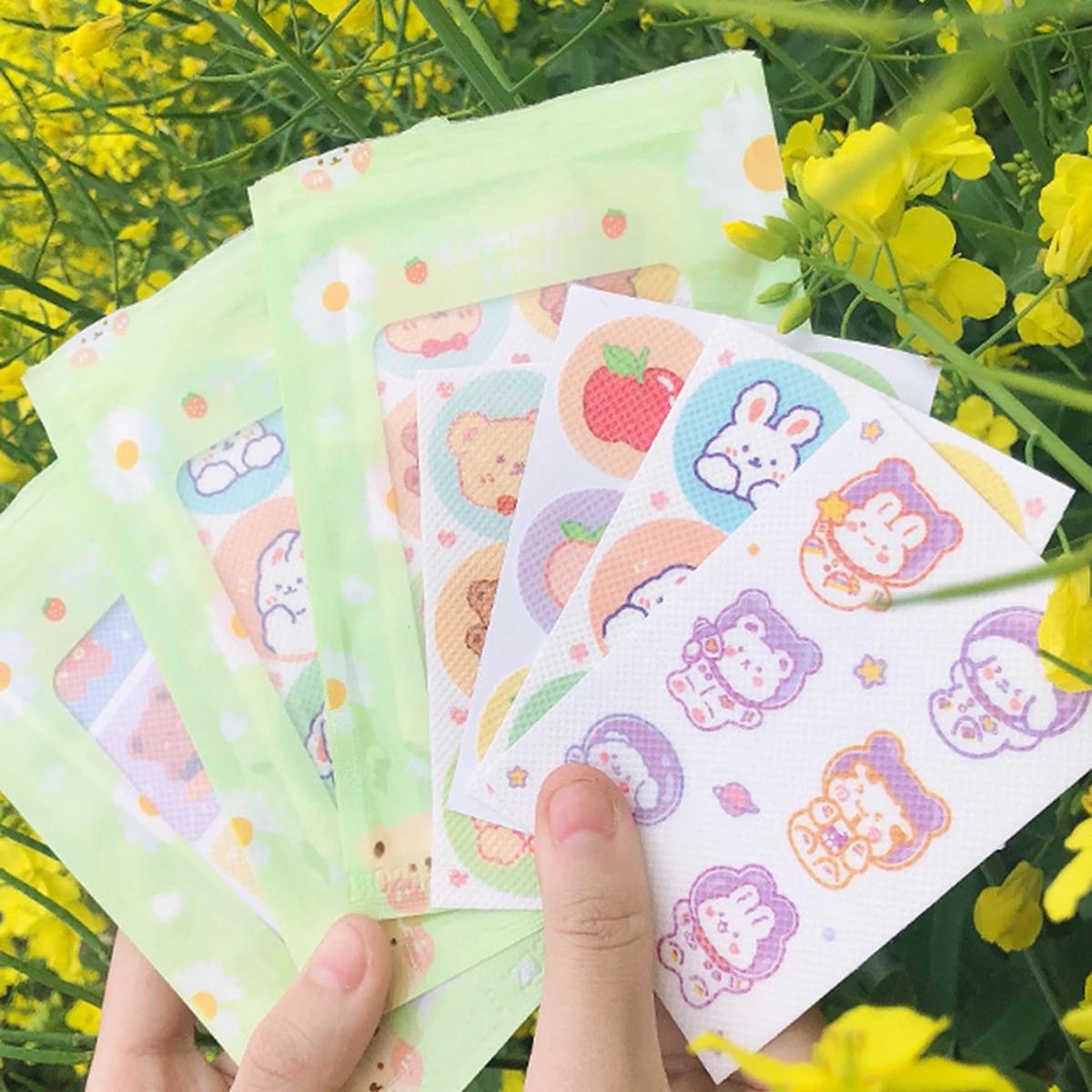 Набор из 18 упаковок по 3 шт. - Набор патчей-репеллентов от комаров  Сердце девочки  - Портативные патчи-репелленты от комаров - Случайный выбор