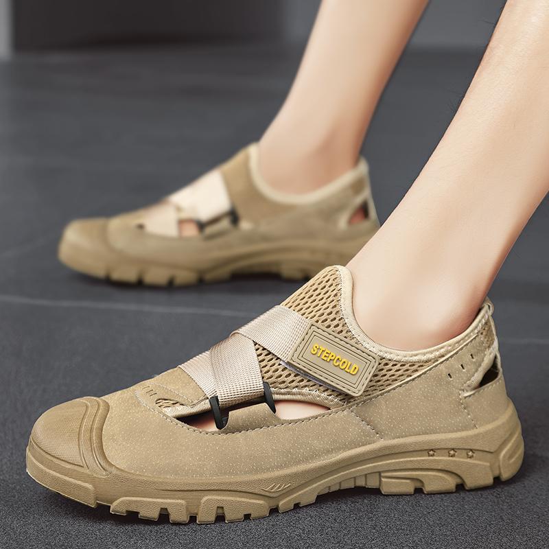 Dropshipping New Sandals Men Breathable Casual Outdoor Sandals Men Summer New Roman Sneakers Sandals Men Casual Beach Shoes Male