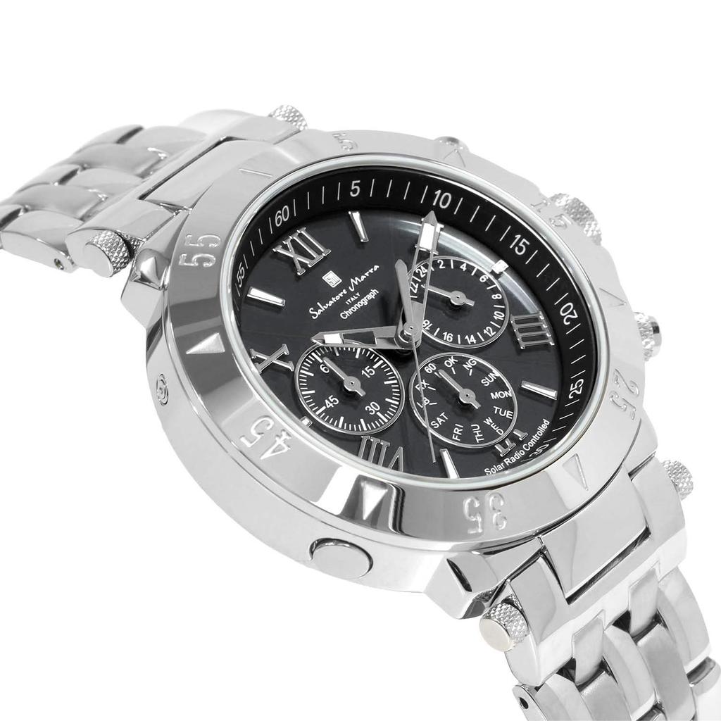 Salvatore Marra Chronograph with Full Auto Limited Analog Italian in Men's Watch, Radio-Controlled Solar-Powered Calendar, Edition, Display, Brand,