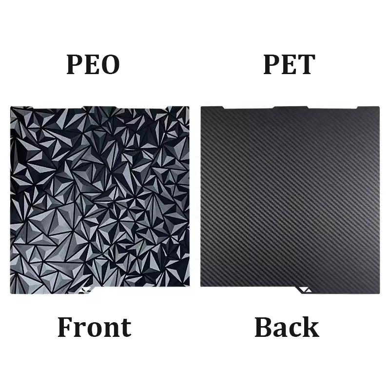 Double Side Spring Steel Sheet PEY PEO PET PEI For Anycubic Kobra 3 Max 3D Printer Hotbed PEI Build Plate For K3 Max Kobra 3 Max