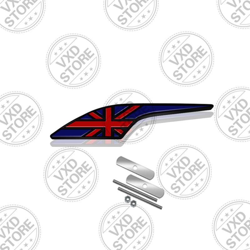 3D UK British Flag Grille Emblem METAL Rear Trunk Car Badge sticker For Abarth Land Rover Jaguar Skoda seat MINI Copper Fiat SS10