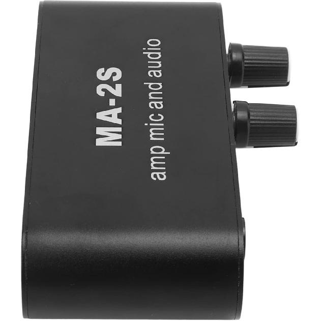 

Маленький стереофонический аудио предусилитель 3 выходных порта Алюминиевый ABS Усилитель для наушников для громкоговорителя 6,5 мм Динамический микрофон 3,5 мм Конденсаторный интерфейс