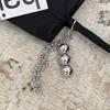 Fashion Forward Keychain Accessory Stylish Beads Keyring Pendant Key Fob Bag Decorative Charm with Fringe Detailing