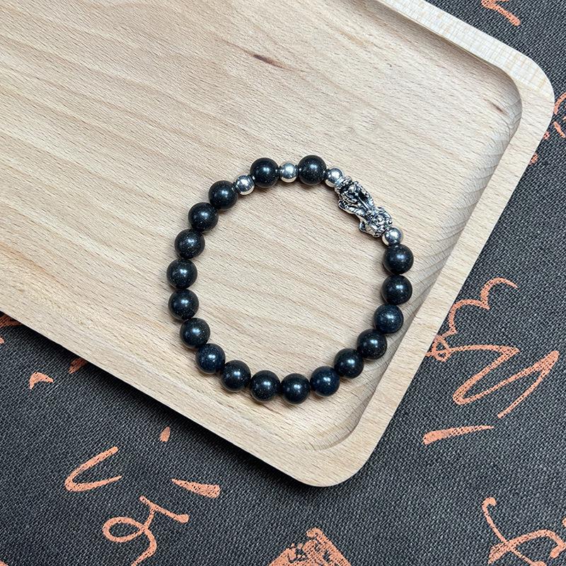 Classic Gift Set: DIY Double Wrap Black Amber Incense Bead Bracelet