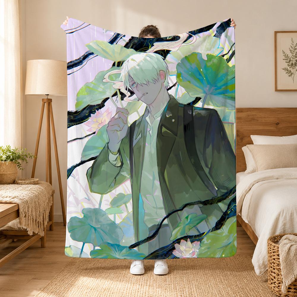 Mushishi Anime Throw 240G Flannel Blanket, Suitable For Sofas, Beds, Offices,  Exquisite Gift Blankets