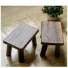 Modern Minimalist Solid Wood Stool, Small Square Low Bench, Home Shoe Changing Stool for Entryway Living Room Tea Table