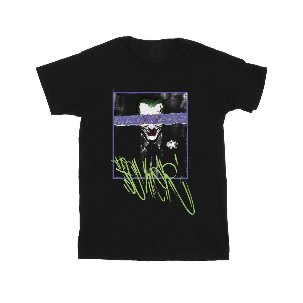 Batman Unisex Adult The Joker Poster Cotton T-Shirt