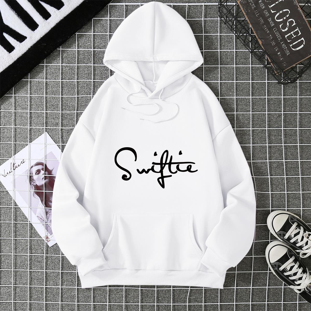 

Новый худи-свитер с принтом 2025 года, женская трендовая универсальная одежда S