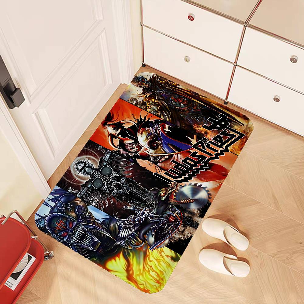 J-Judas P-Priest Door Mat Nordic Style Bedroom Living Room Doormat Home Balcony Anti-Slip Alfombra