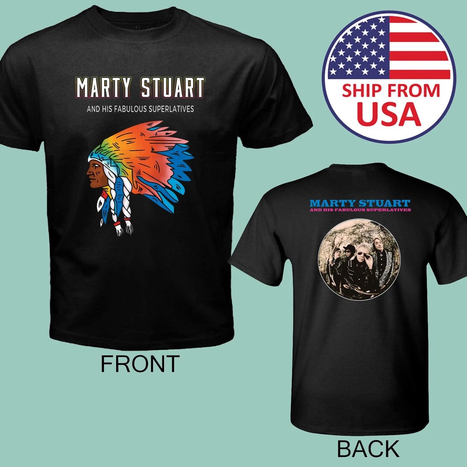 Marty Stuart And His Fabulous Superlatives Men s Black Size S to 5XL 2XL