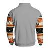 Men's Print Hoodie, Western Long Sleeve Pullover Sweatshirt with Pattern