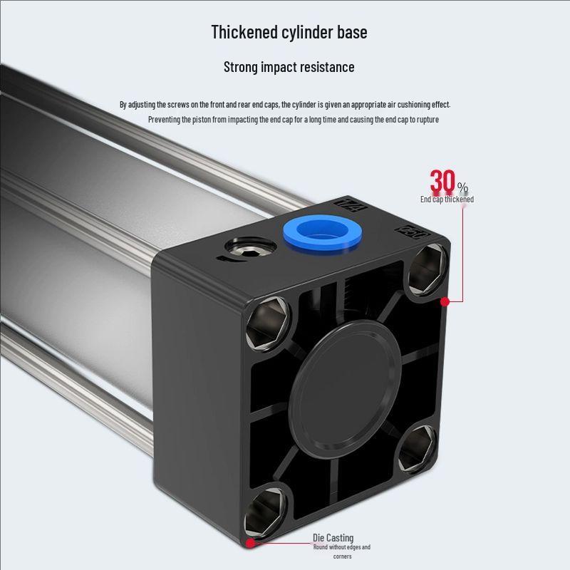 SC Series Magnetic Pneumatic Cylinder - Small/Large Thrust (SC125/160/200-S)