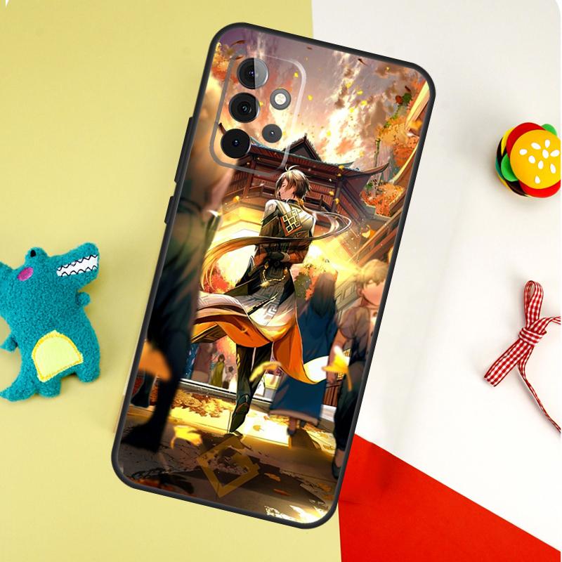 Zhongli Genshin Impact For Samsung Galaxy A55 A35 A15 A54 A34 A14 A53 A33 A13 A05 A06 A16 A22 A32 A52 Phone Case
