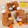 Koch Capybara Plüschtier - Niedliches Stofftier Kissen Geschenk für Kinder & Mädchen