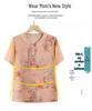 Mother's Day Chinese Style Summer Blouse - Short-Sleeved, Middle-Aged Women's Fashion Top