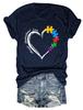 New Womens shortsleeved casual Tshirt accept understand love printed summer fashion loose top with shortsleeved pullover