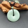 New Chinese Wushi Pai Pendant Necklace: Imitation Jade Stone Xinjiang Hetian Jade Ping'an Pai Glass Pendant for All Genders
