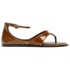 Zara Fashionable Minimalist One-Strap Sandals Women Sandals Brown 1602610105