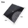 Solar Panel Solar Panel With Dual Usb Ports 50W Black