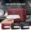Vehicle Leather Tissue Holder Car Hanging Tissue Box With Zipper For Fiesta Ranger Mondeo Escape Ecosport Fusion Explorer