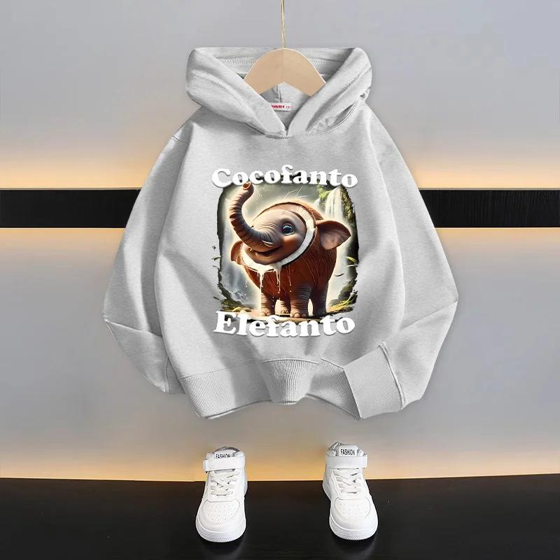 Italiensk hjärnförruttnelse Barn Huvtröja Rolig Tecknad Grafik Tunn Sweatshirt Tung Tungtung Sahur Vardagskläder Långärmad Topp Pojkkläder