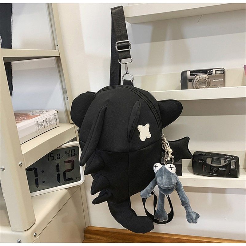 

Школьный рюкзак Смешной Уродливый и Милый Акула Милый Странный Рюкзак Студенты Колледжа Класс Путешествия Рюкзак Большой Вместимости Black [Abrasion Resistant high quality]]