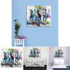 Modern Abstract Animal Art Canvas Decoration For Home Office Wall Hanging With Horses