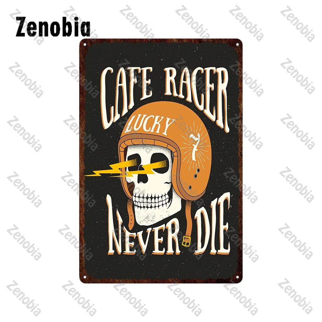 Hill Bobber Motorcycles Metal Signs Cafe Racer Oil School Chopper Metal Poster Vintage Plaque Retro Tin Plate Garage Home Decor